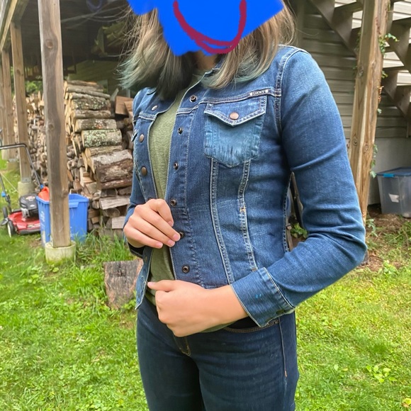 Lucky Brand Hand Painted Jean Jacket! - Picture 2 of 8